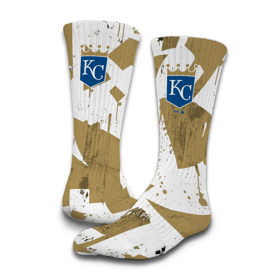 Kansas City Royals Grunge Socks 1