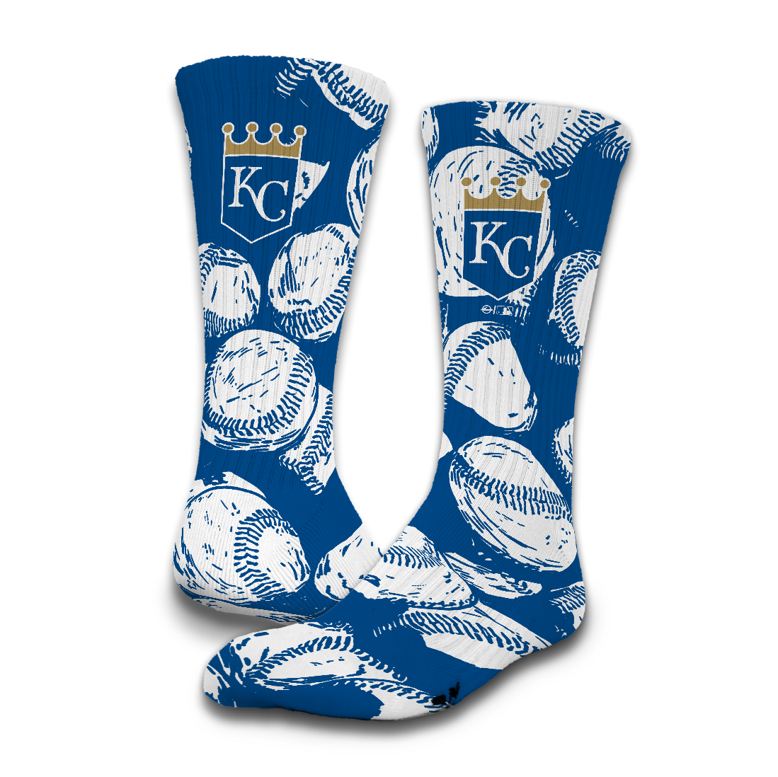 Kansas City Royals Baseball Pattern Socks 1