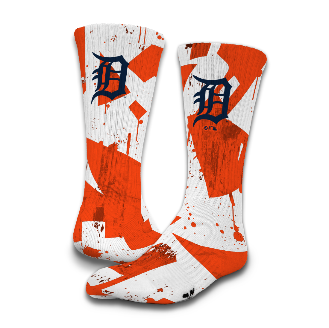 Detroit Tigers Grunge Socks 1