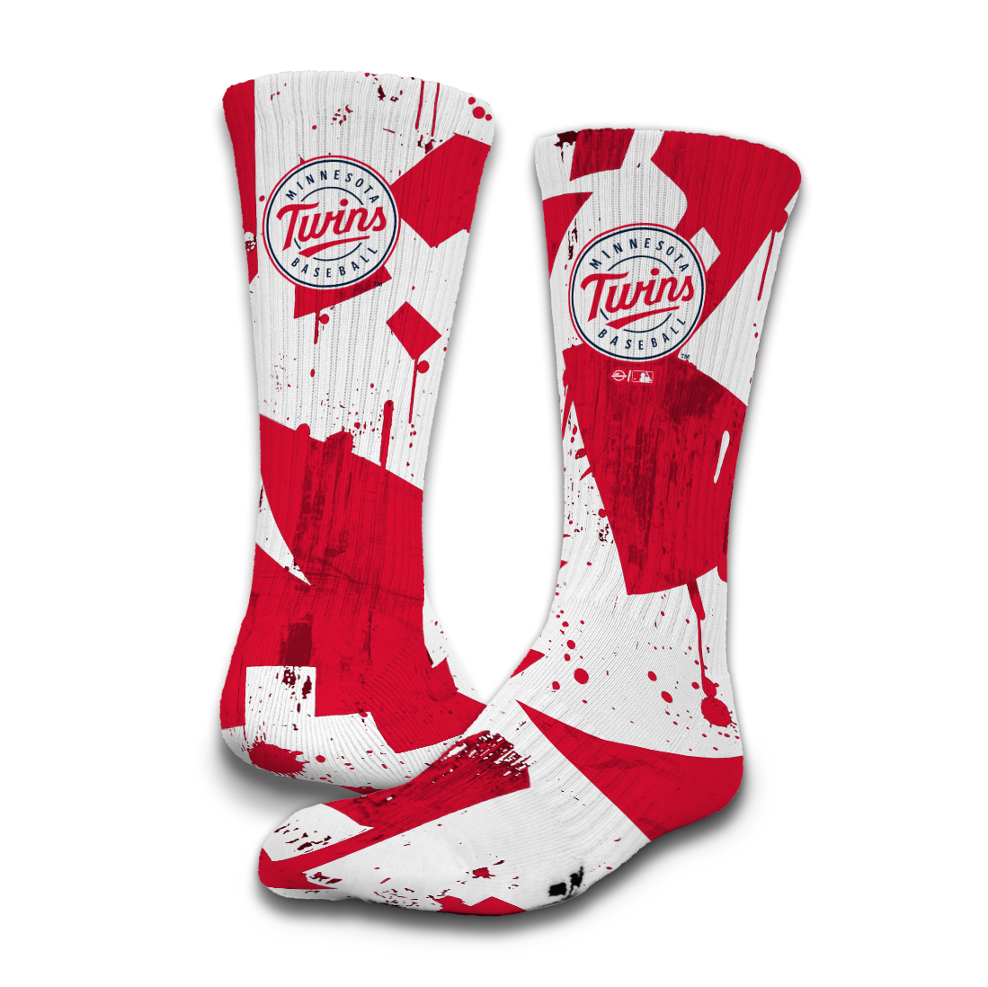 Minnesota Twins Grunge Socks 1