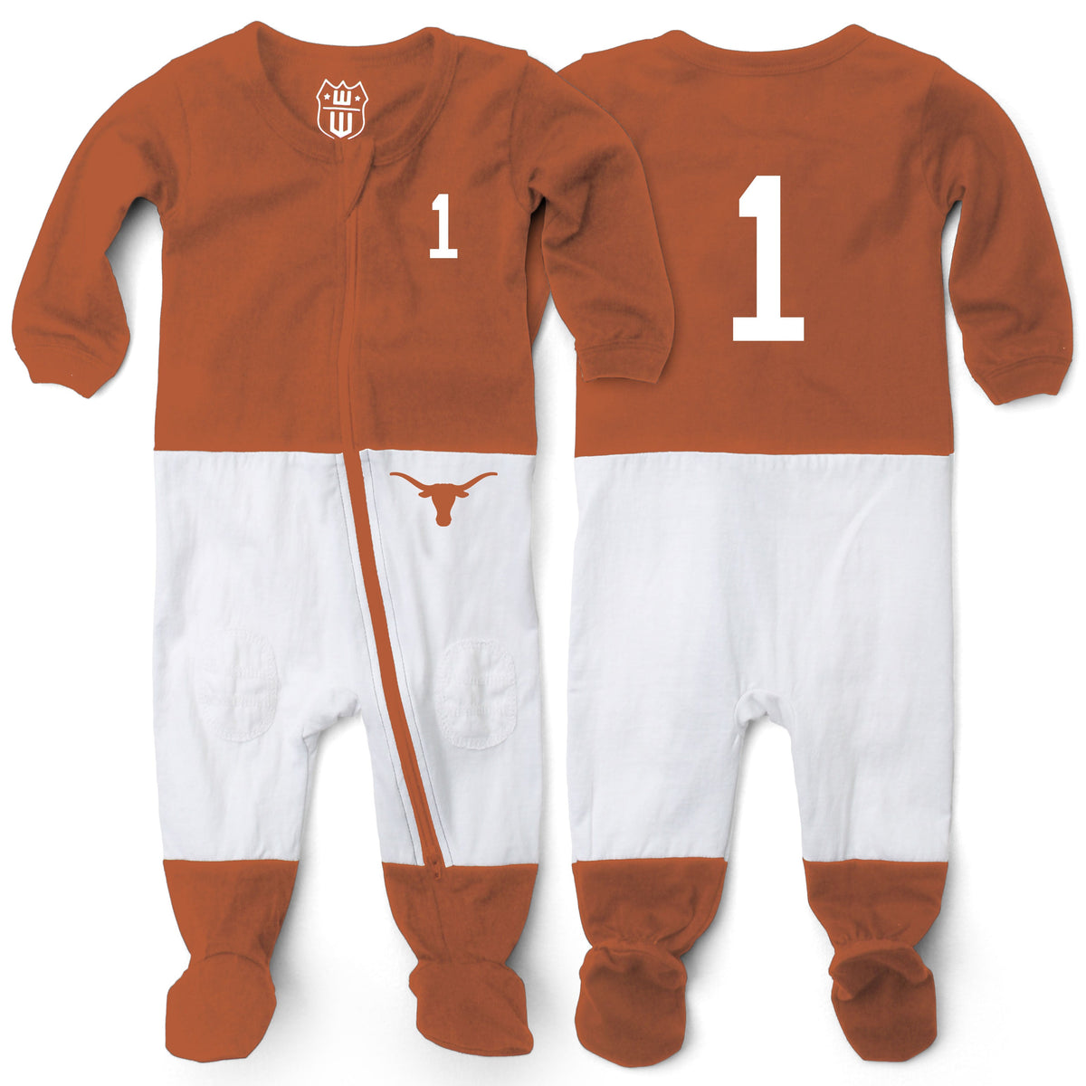 Texas Longhorns Infant Football PJ Footie 1
