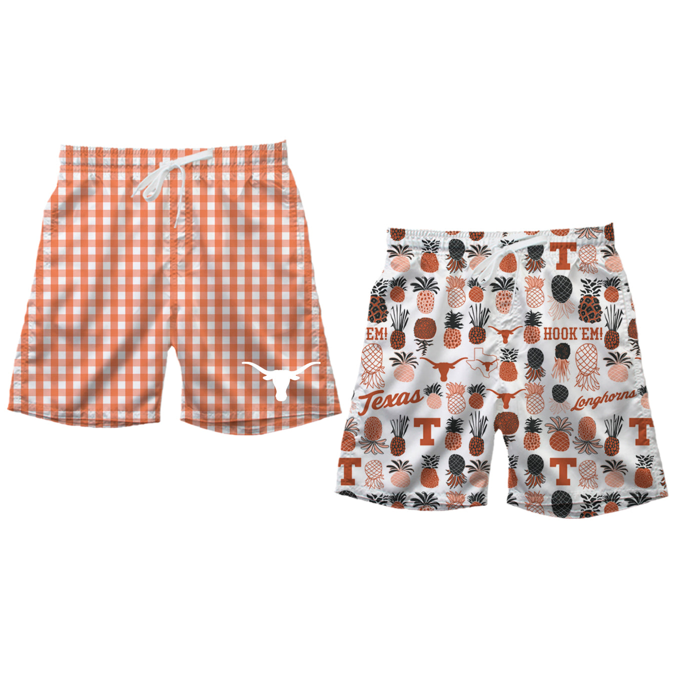 Texas Longhorns Men's Reversible Swim Trunk 1