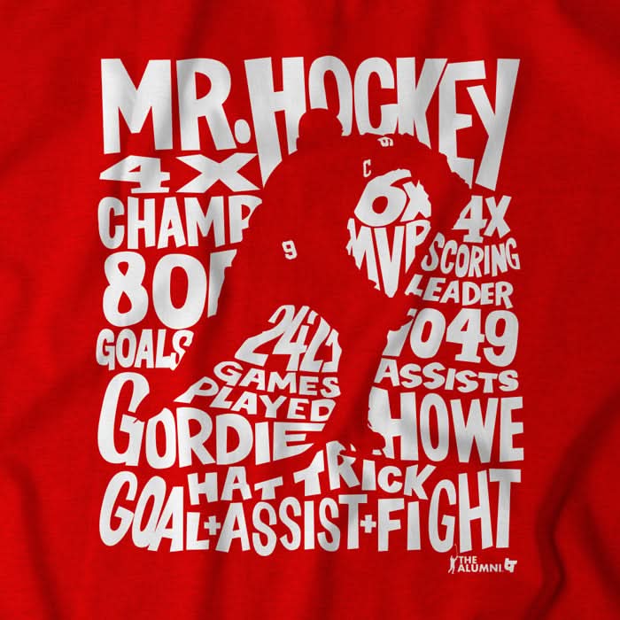 Gordie Howe: Word Art 4