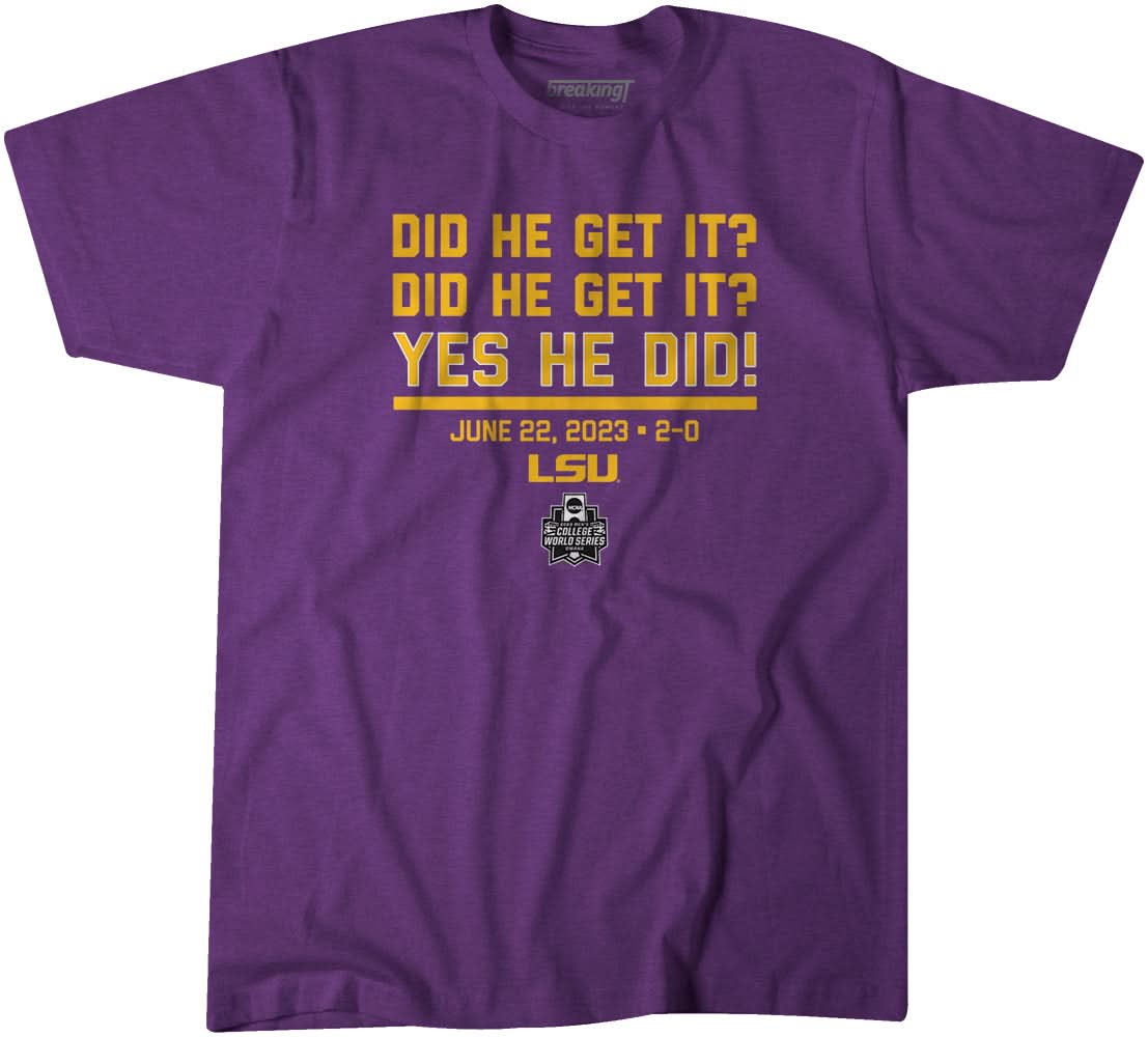 LSU Baseball: Did He Get It? Yes He Did! 1