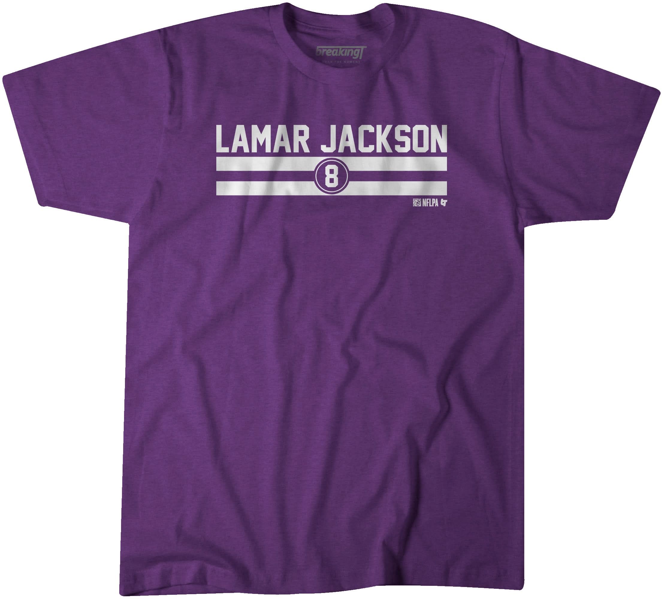 Lamar Jackson Name & Number Stripe 1