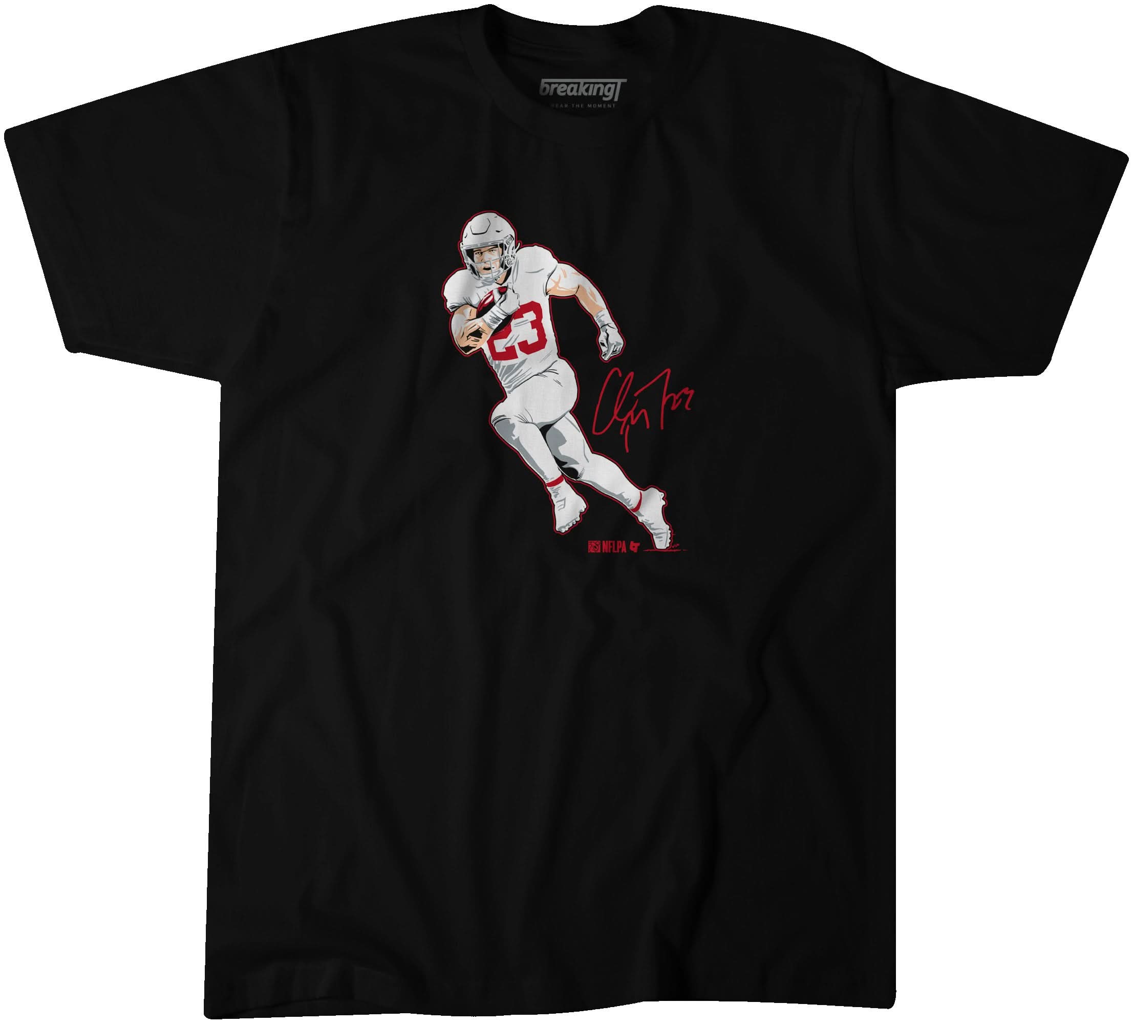 Christian McCaffrey Superstar Pose 1