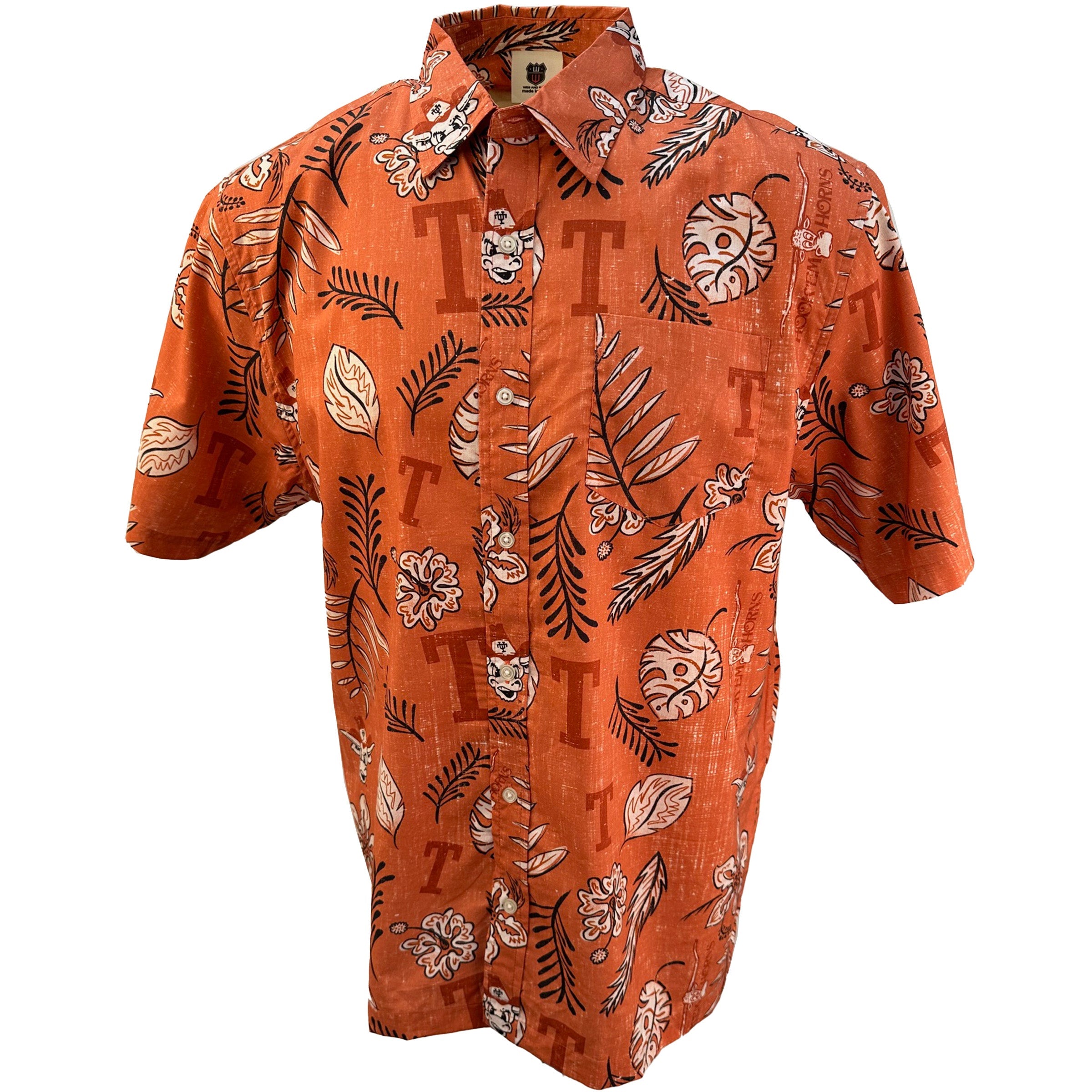 Texas Longhorns Men's Vintage Floral Shirt 1