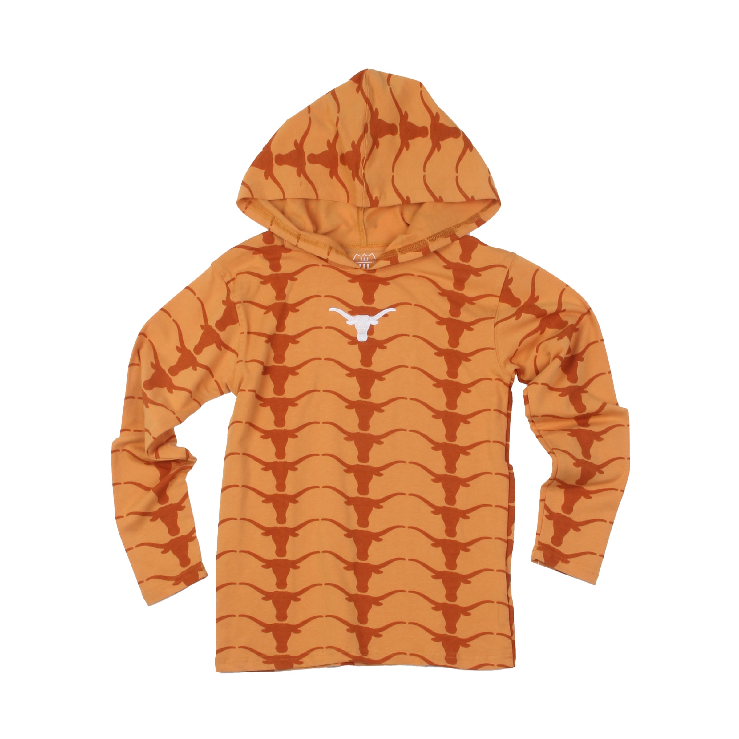 Texas Longhorns Youth Allover Print Hoodie 1