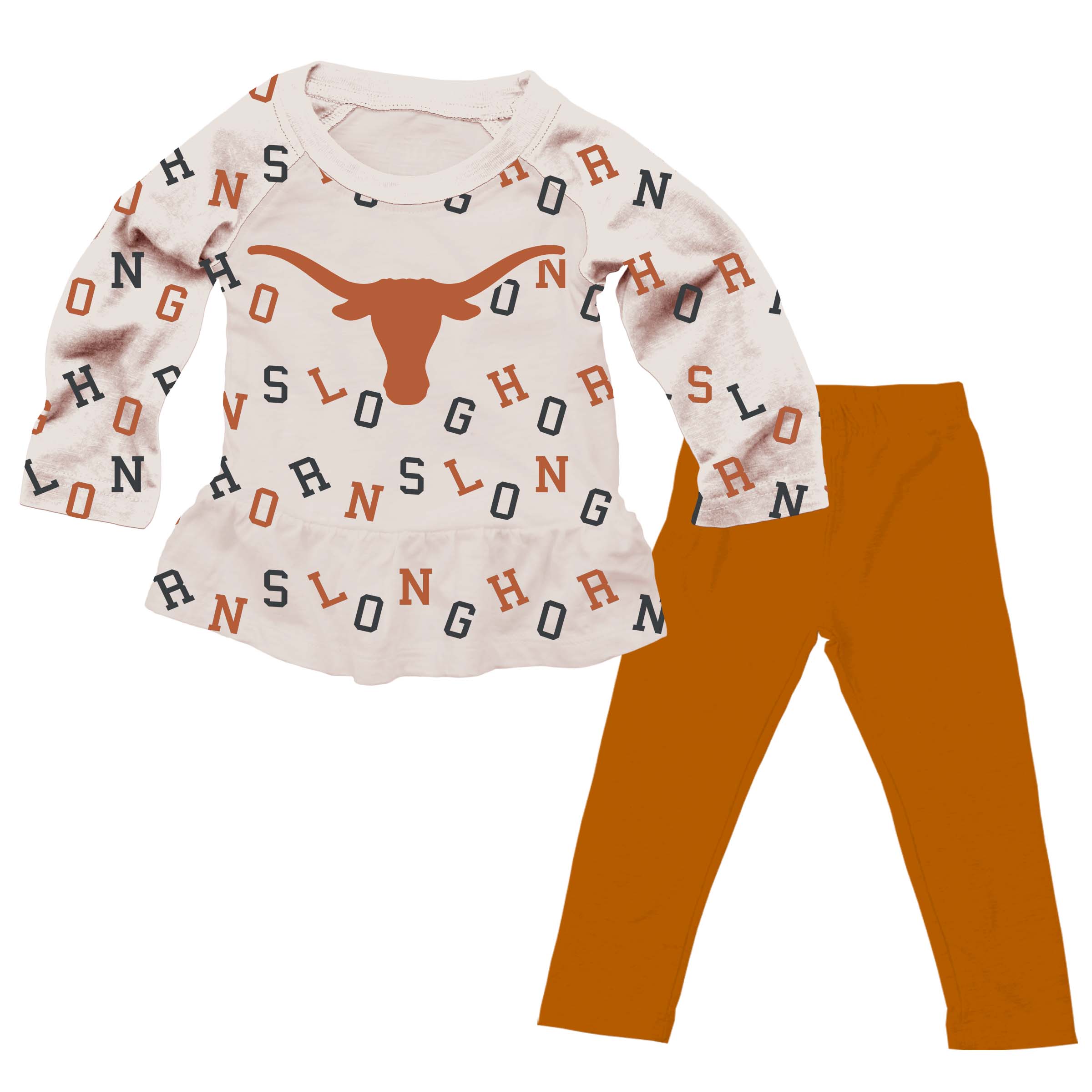 Texas Longhorns Infant Allover Team Set 1