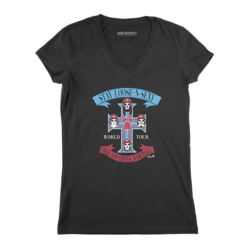 Philadelphia Baseball: Stay Loose 'N' Sexy Rock Band Tee 3