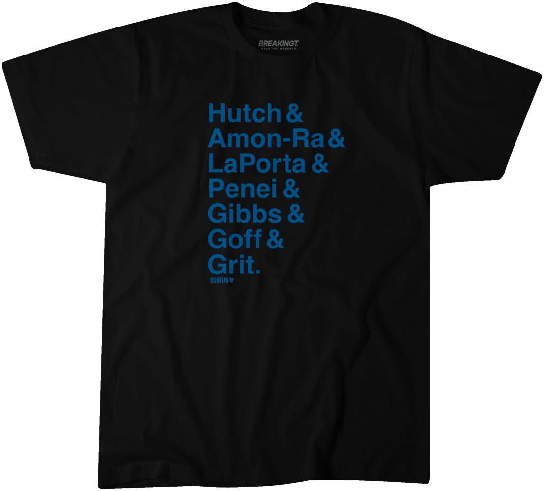 Detroit Ampersand Stars: Hutch & Amon-Ra & LaPorta & Penei & Gibbs & Goff & Grit 1