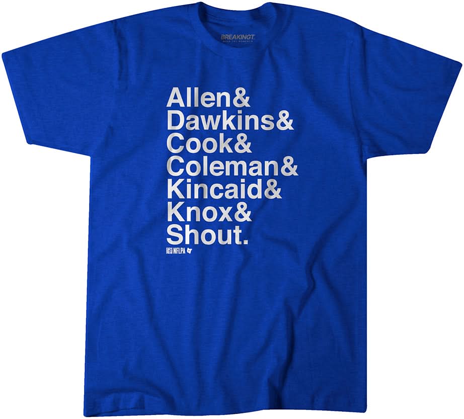 Buffalo Ampersand Stars: Allen & Dawkins & Cook & Coleman & Kincaid & Knox & Shout. 1