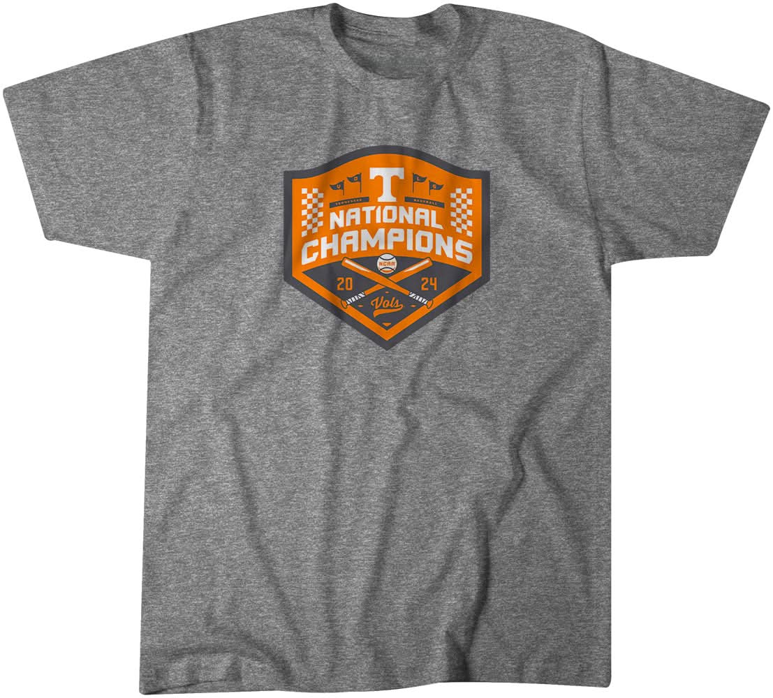 Tennessee Baseball: 2024 College World Series Champions (Gray) 1