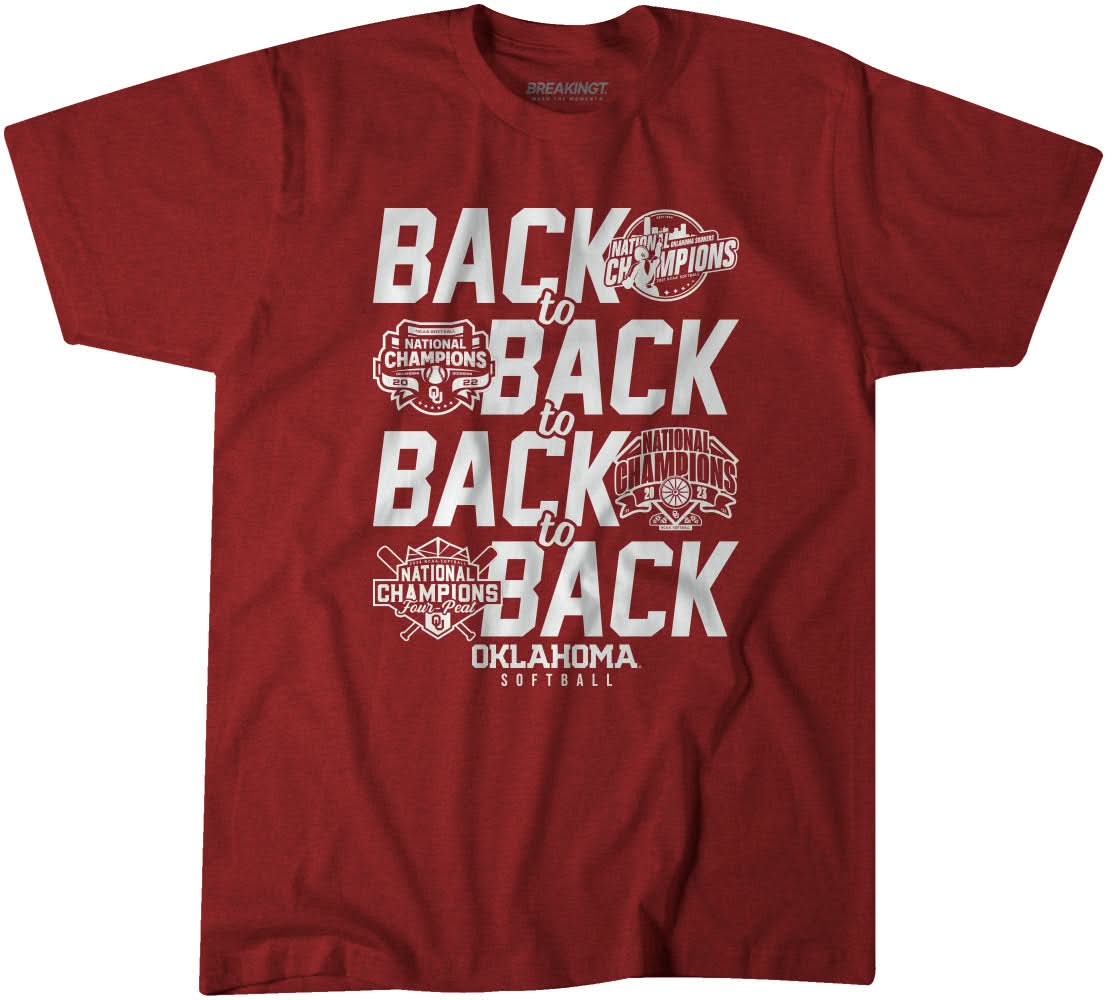 Oklahoma Softball: B2B2B2B Champs 1