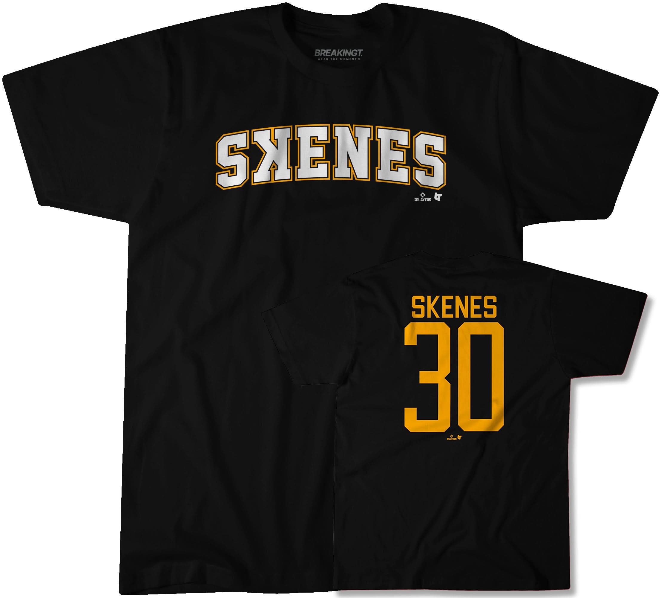 Paul Skenes Jersey T-Shirt (Name & Number) - Pittsburgh Baseball 1