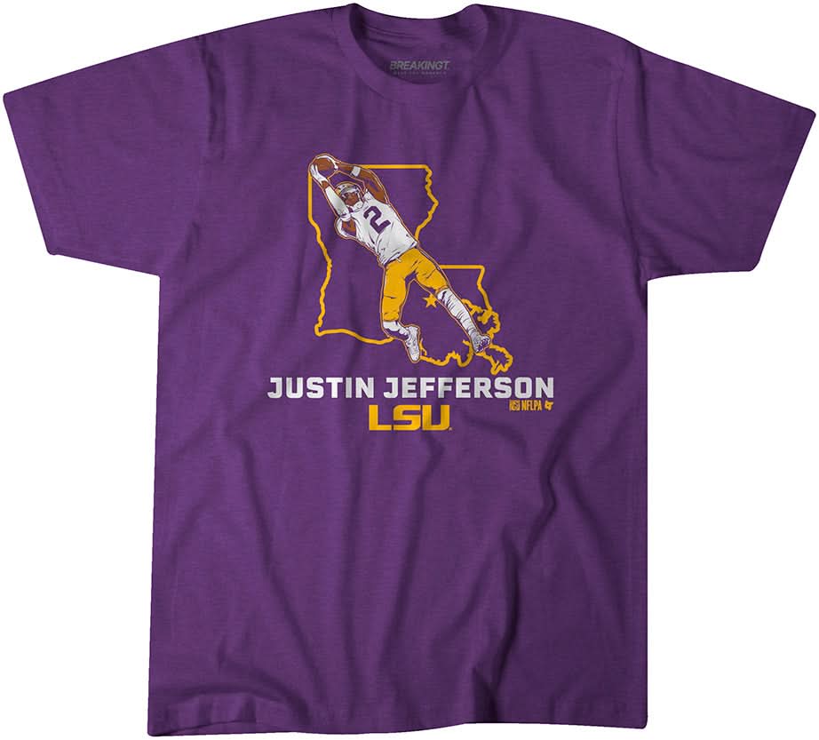 LSU Football: Justin Jefferson State Star 1