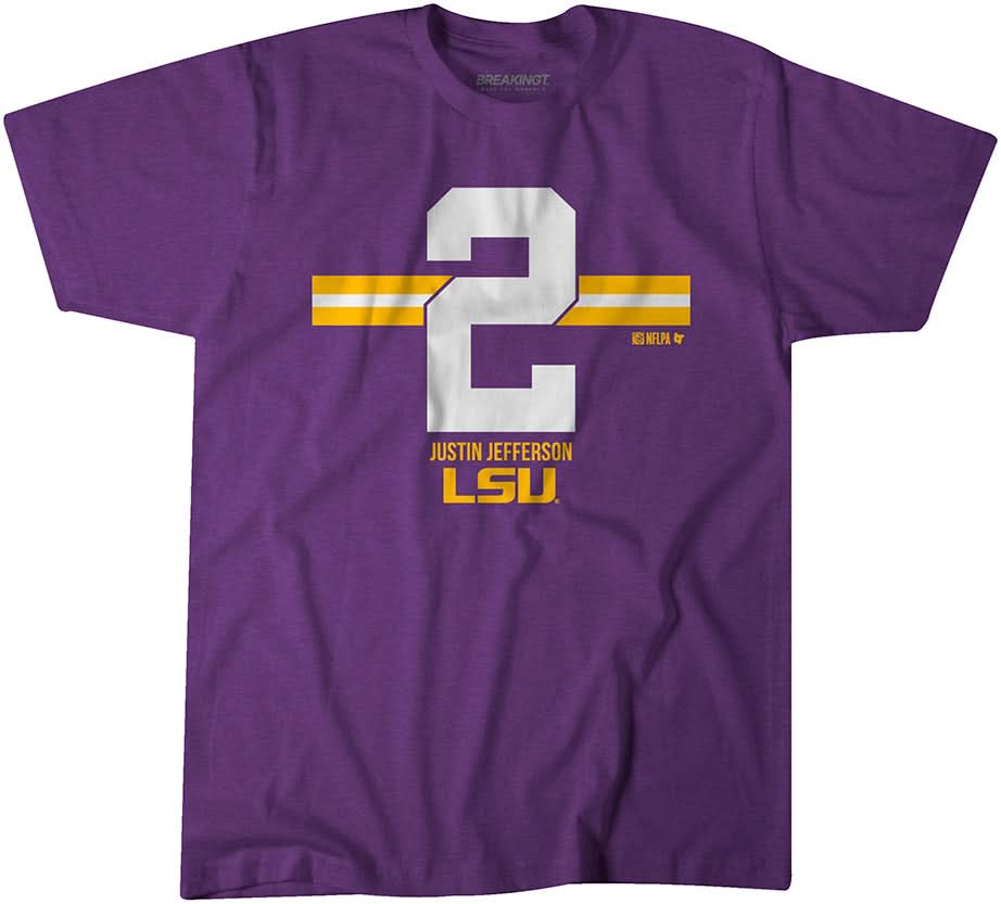 LSU Football: Justin Jefferson 2 Stripe 1