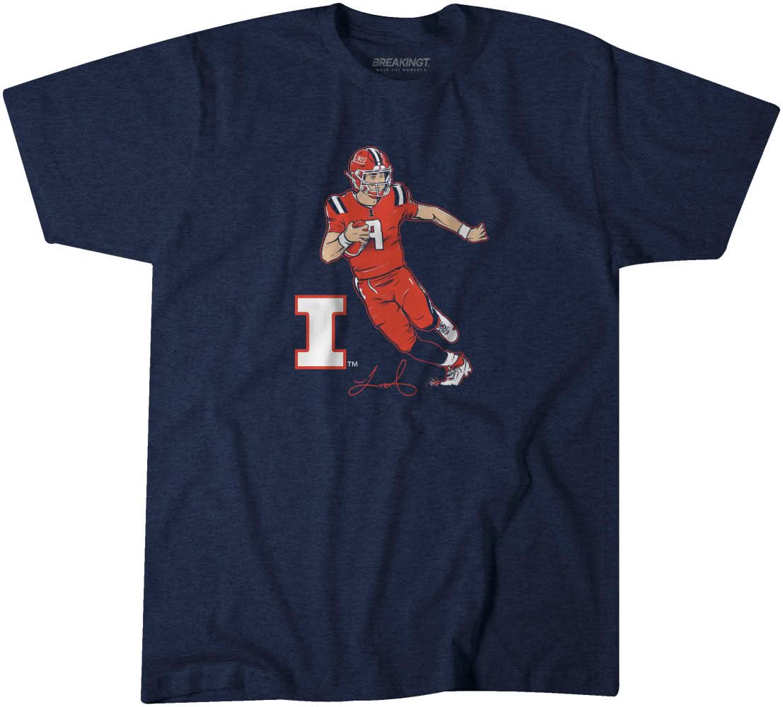 Illinois Football: Luke Altmyer Superstar Pose 1