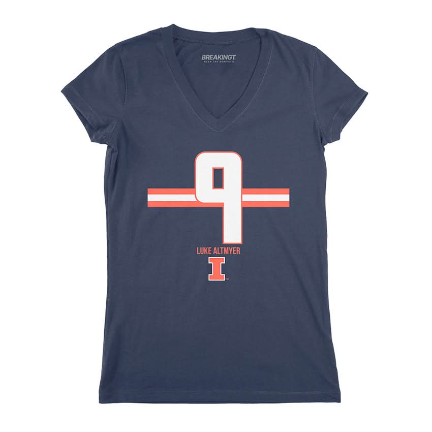 Illinois Football: Luke Altmyer Number Stripe 3