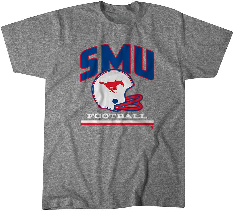 SMU Mustangs: Vintage Football Helmet 1