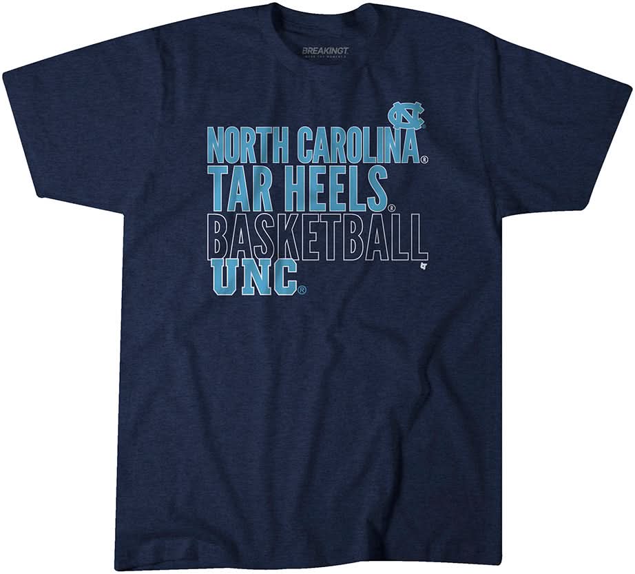 UNC Basketball: Text Logo Overlay 1