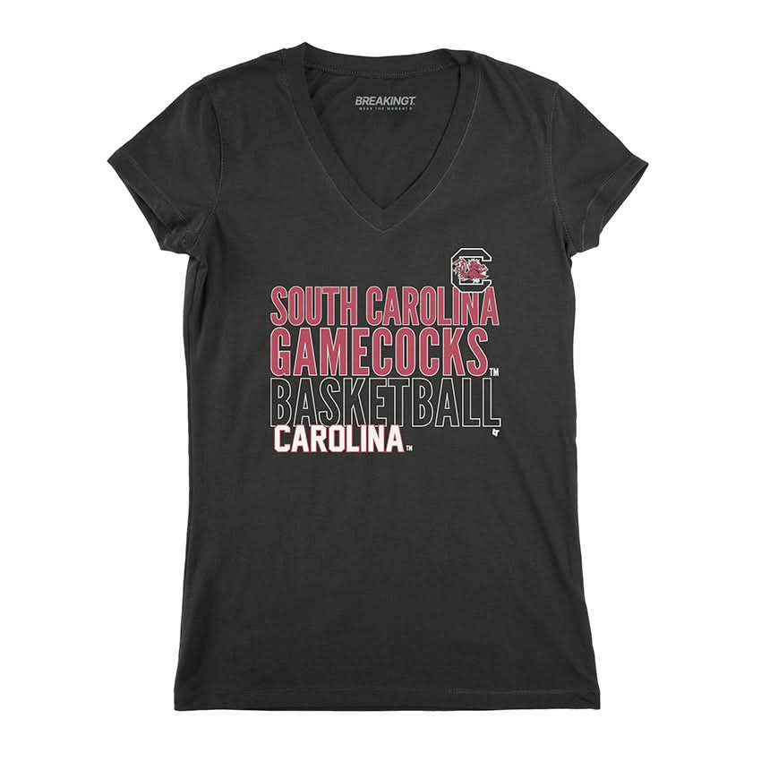 South Carolina Basketball: Text Logo Overlay 3