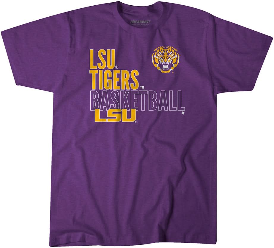 LSU Basketball: Text Logo Overlay 1