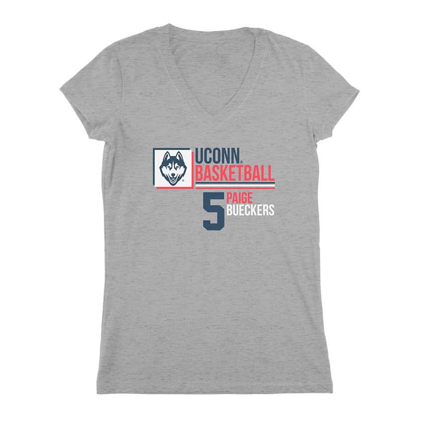 UConn Basketball: Paige Bueckers 5 Name Stack 3