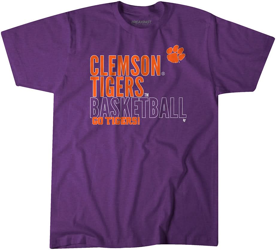Clemson Basketball: Text Logo Overlay 1
