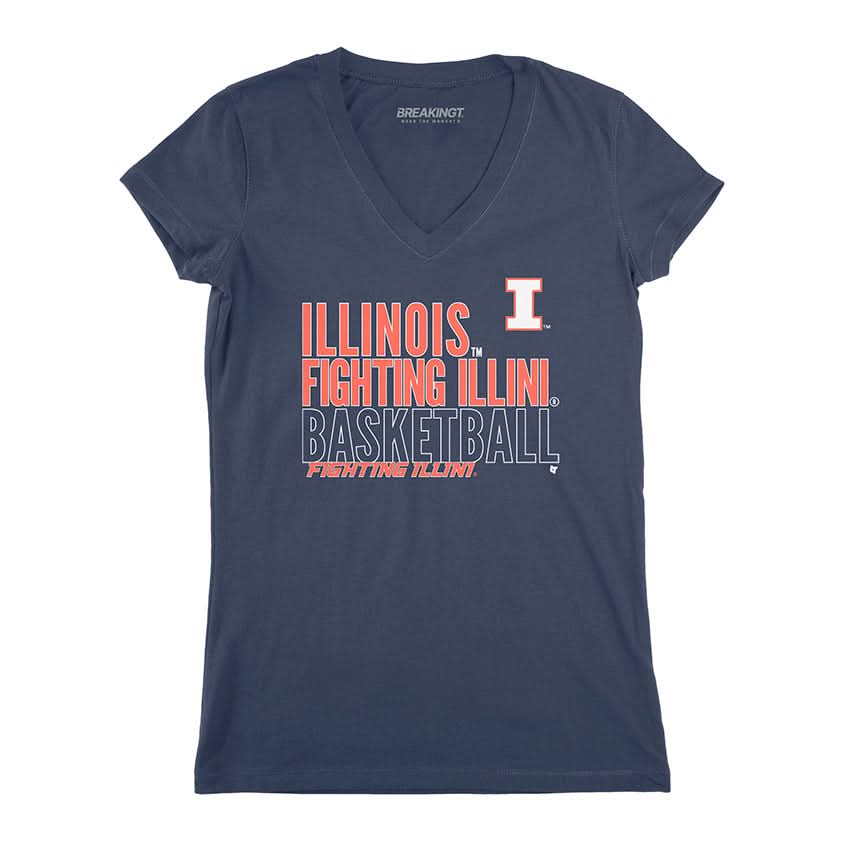 Illinois Basketball: Text Logo Overlay 3