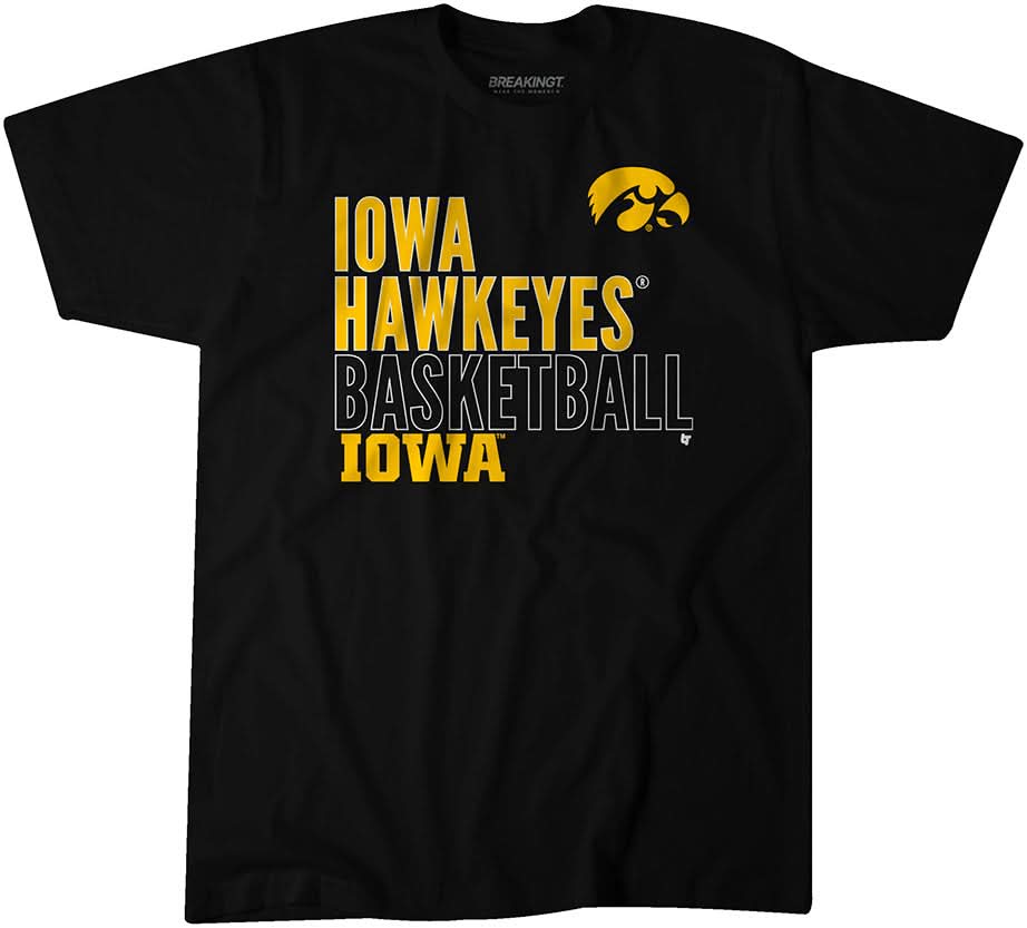 Iowa Basketball: Text Logo Overlay 1
