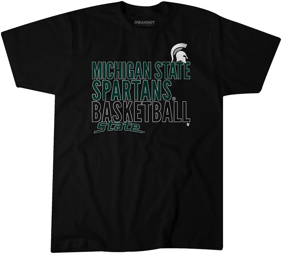 Michigan State Basketball: Text Logo Overlay 1