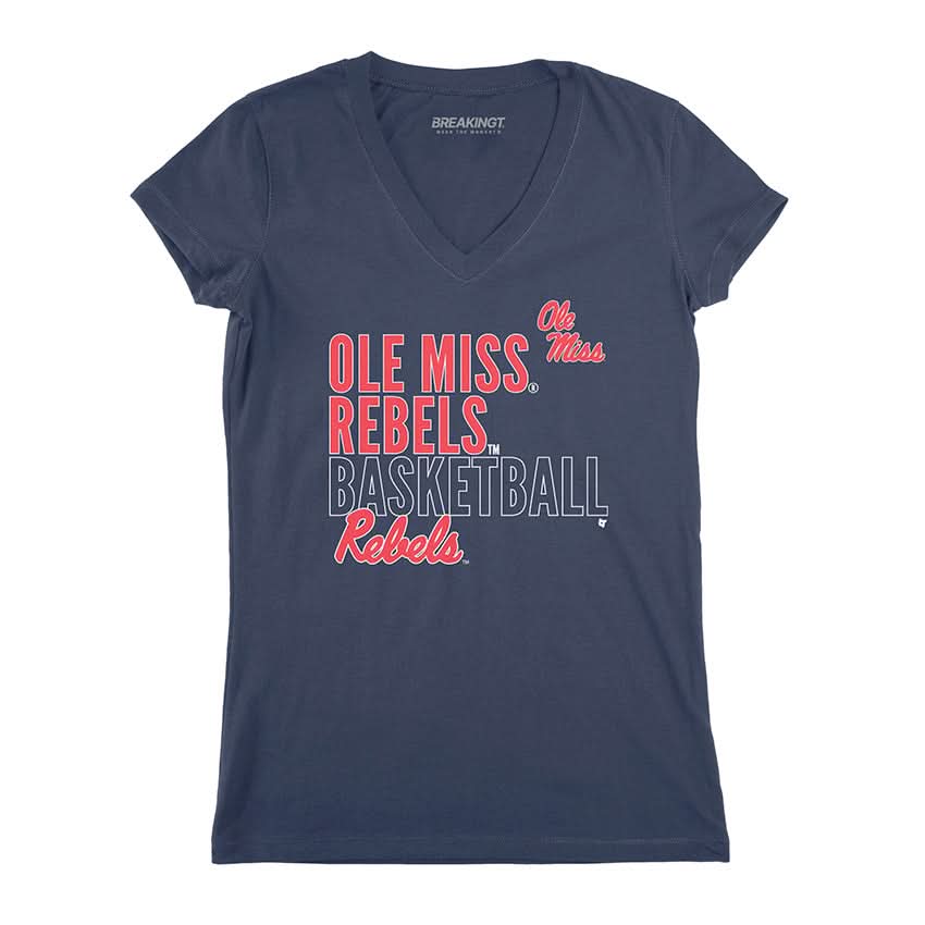 Ole Miss Basketball: Text Logo Overlay 3
