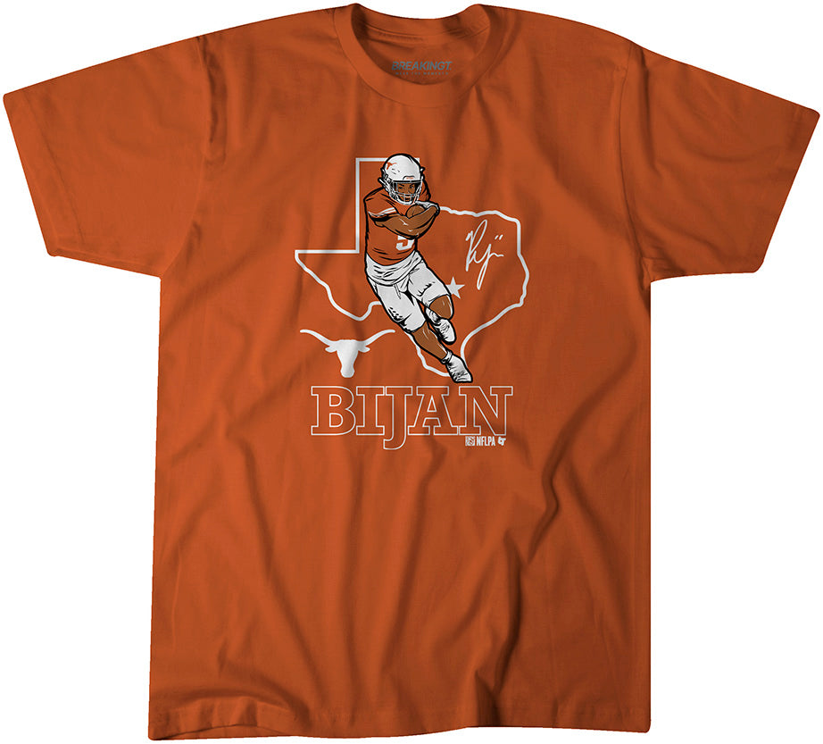 Texas Football: Bijan Robinson State Outline 1