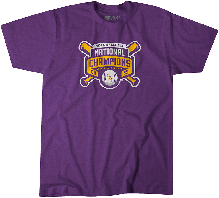 LSU Baseball: 2025 National Champions Logo 2