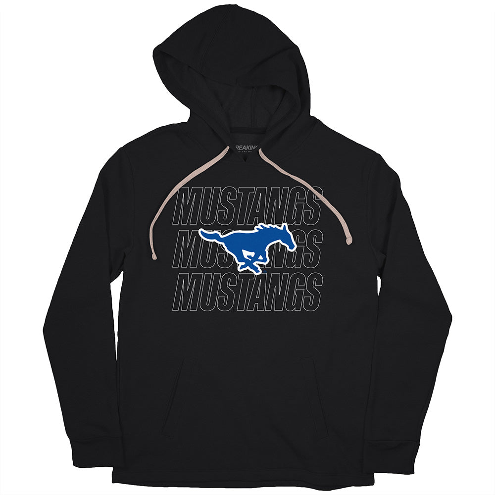 SMU Mustangs: Repeating Wordmark 2