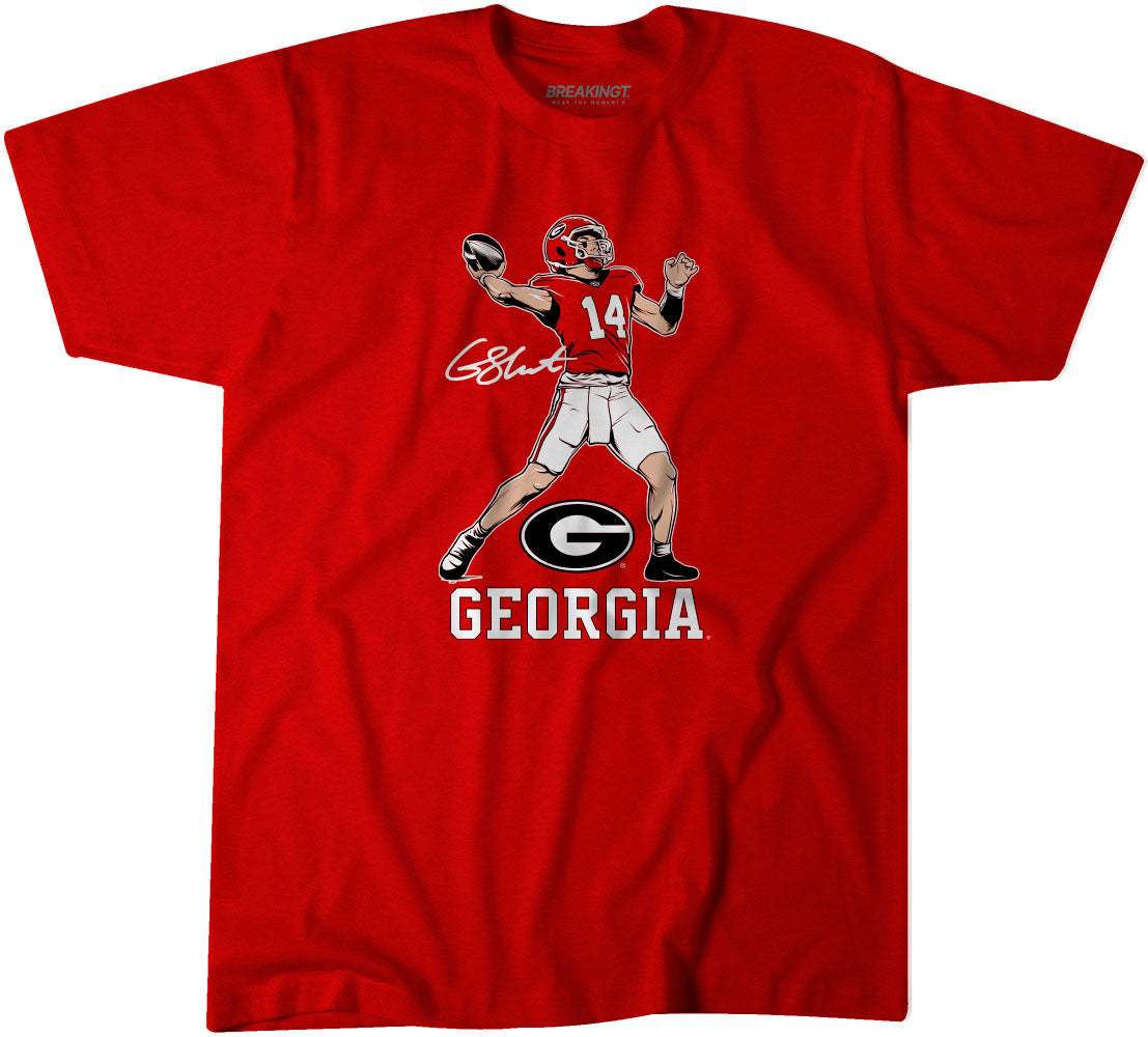 Georgia Football: Gunner Stockton Superstar Pose 1