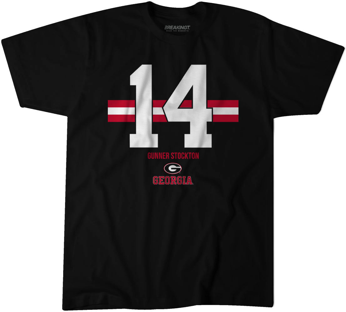 Georgia Football: Gunner Stockton Name Number Stripe 1