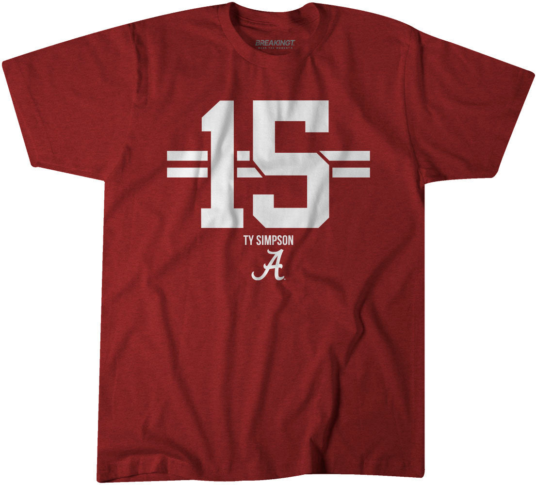 Alabama Football: Ty Simpson Name Number Stripe 1