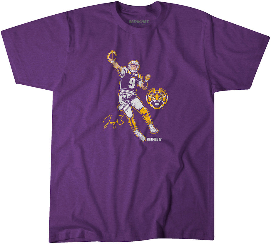 LSU Football: Joe Burrow Superstar Pose 1