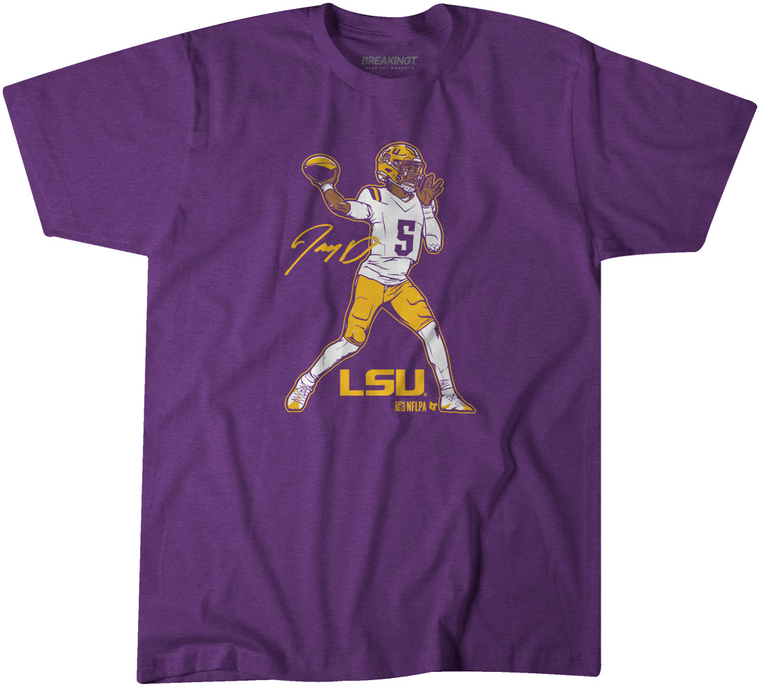 LSU Football: Jayden Daniels Superstar Pose 1