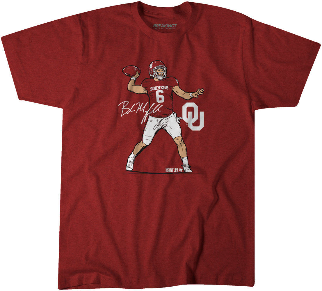 Oklahoma Football: Baker Mayfield Superstar Pose 1