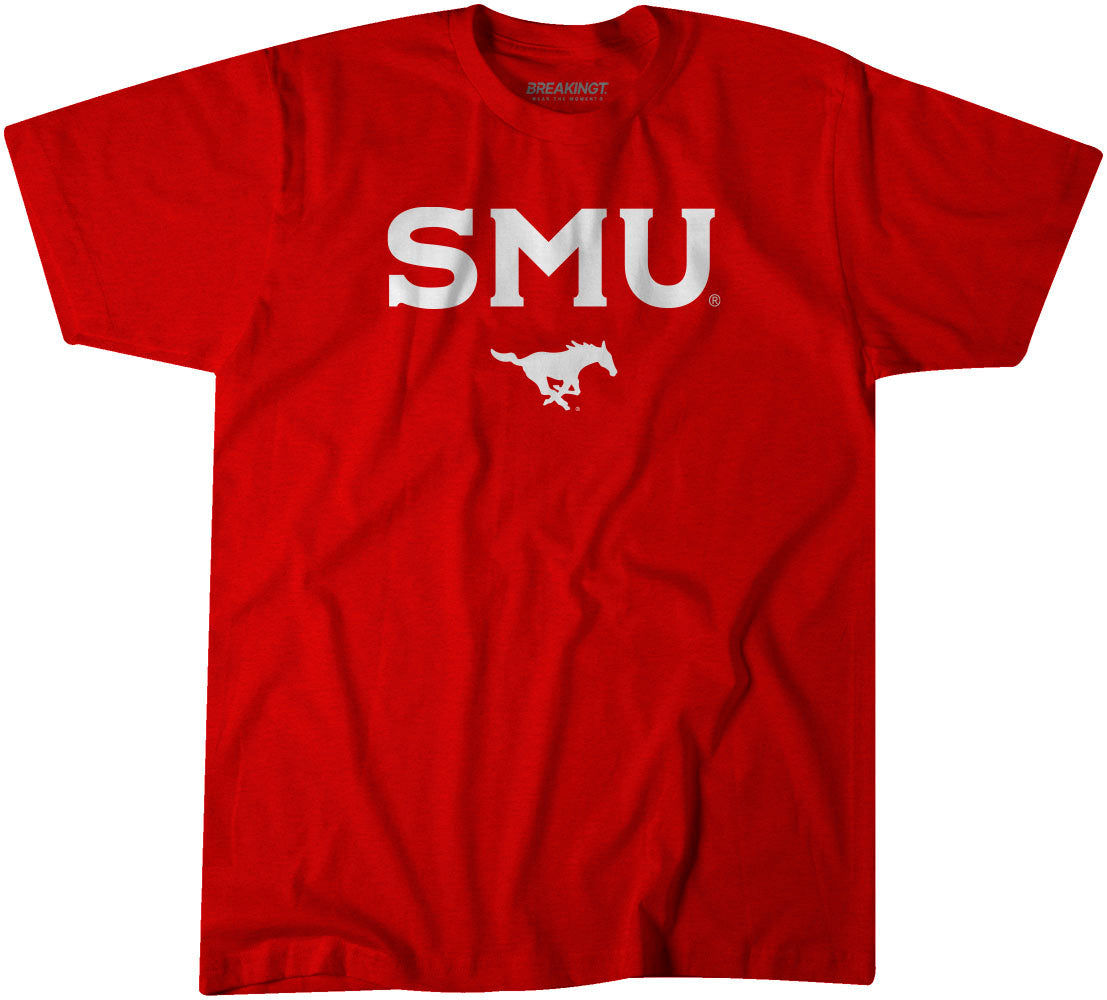 SMU Mustangs: Red Wordmark 1