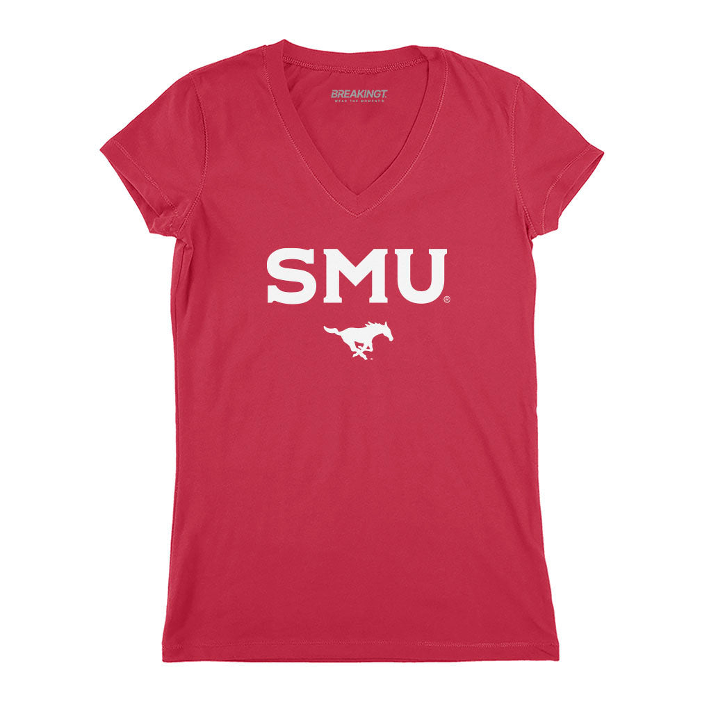 SMU Mustangs: Red Wordmark 3