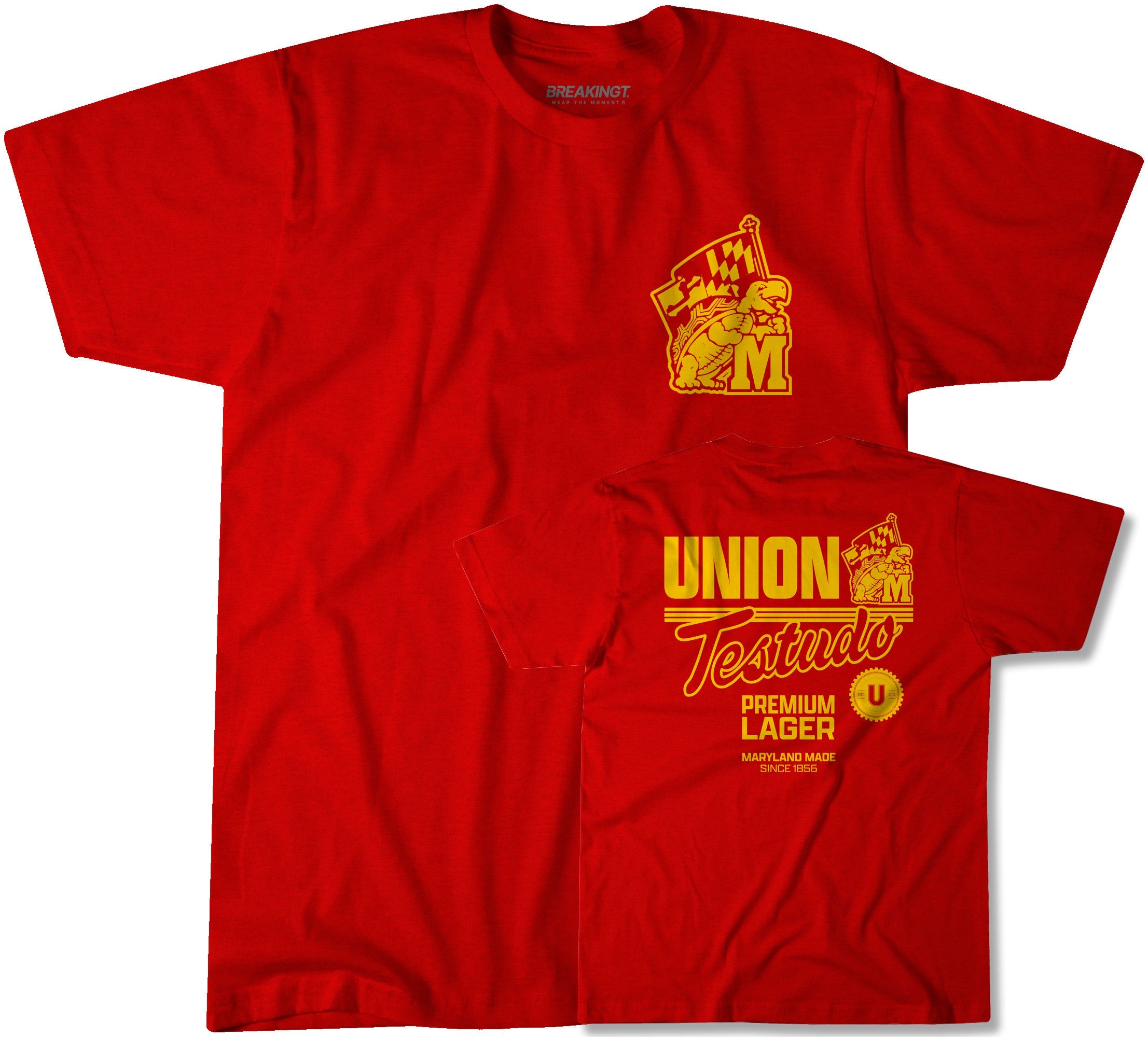 Union Craft Brewing & Maryland Terrapins: Testudo Premium Lager T-Shirt 1