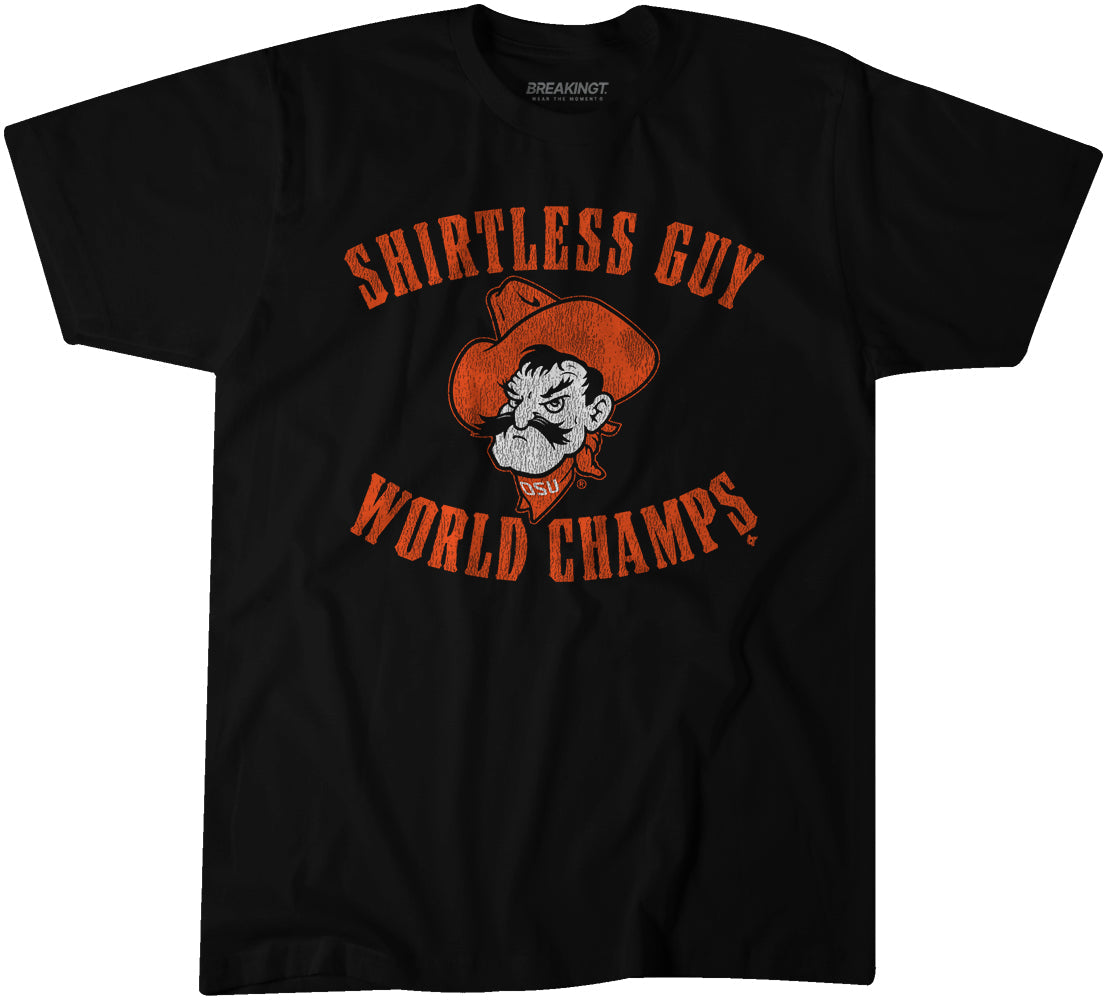 Oklahoma State: Shirtless Guy World Champs 1