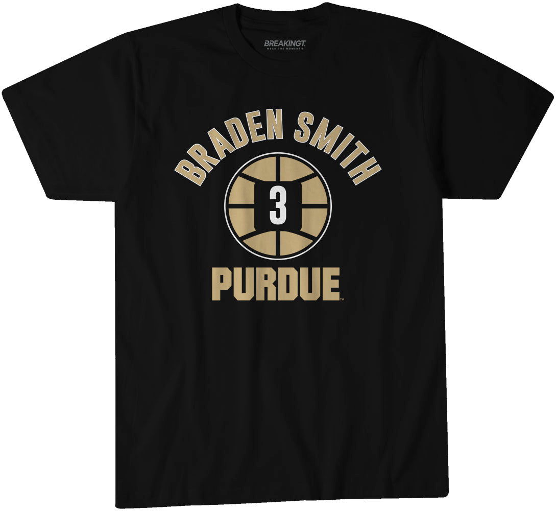 Purdue Basketball: Braden Smith Name Number Ball 1