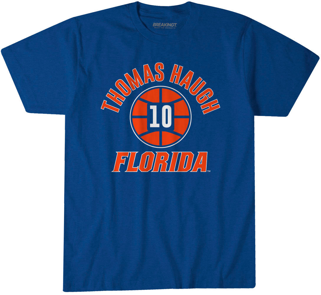 Florida Basketball Thomas Haugh Name Number Ball 1