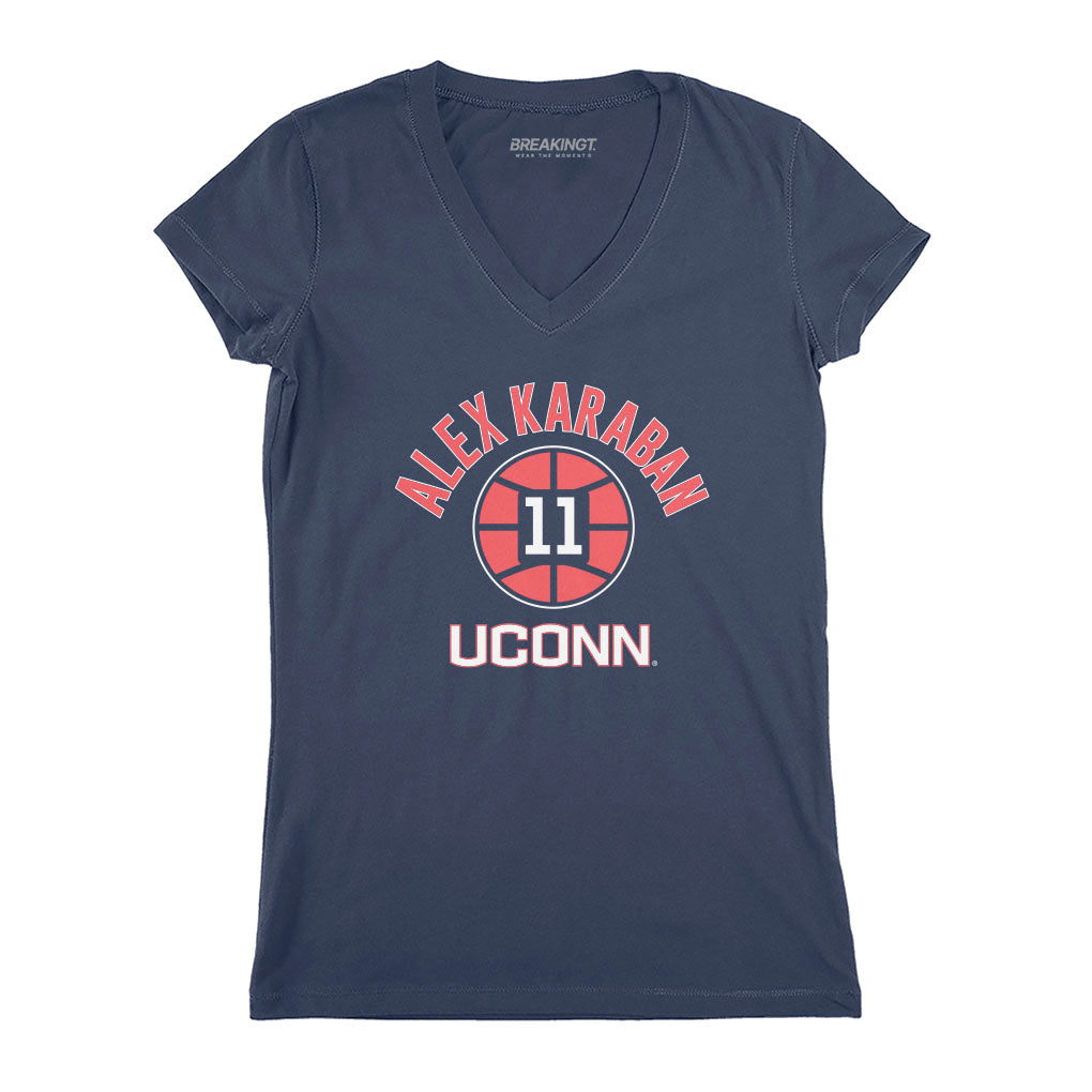 UConn Basketball: Alex Karaban Name Number Ball 3