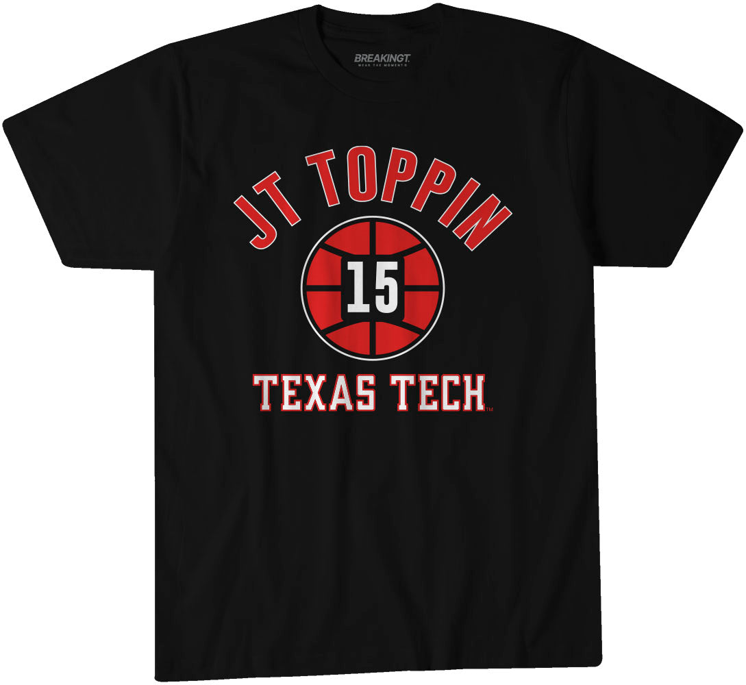 Texas Tech Basketball: JT Toppin Name Number Ball 1